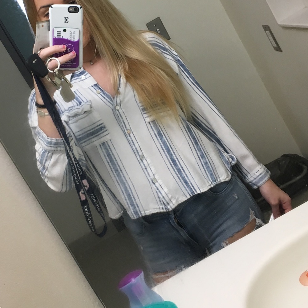 Cropped Button Up